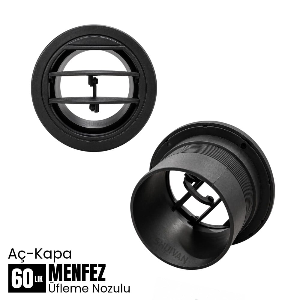 SHUIVAN Webasto Tipi Isıtıcı 60mm Aç-Kapa Menfez Açılır Kapanır Üfleme Nozulu - Karavan Malzemeleri, Karavan EkipmanlarıAksesuar & Yedek ParçalarSHUIVANSHUIVAN Webasto Tipi Isıtıcı 60mm Aç-Kapa Menfez Açılır Kapanır Üfleme Nozulu