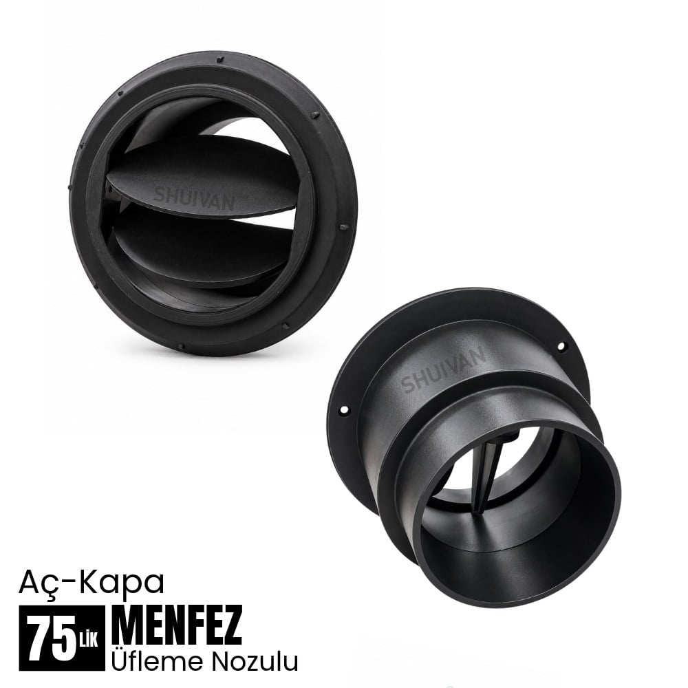 SHUIVAN Webasto Tipi Isıtıcı 75mm Aç-Kapa Menfez Açılır Kapanır Üfleme Nozulu - Karavan Malzemeleri, Karavan EkipmanlarıAksesuar & Yedek ParçalarSHUIVANSHUIVAN Webasto Tipi Isıtıcı 75mm Aç-Kapa Menfez Açılır Kapanır Üfleme Nozulu