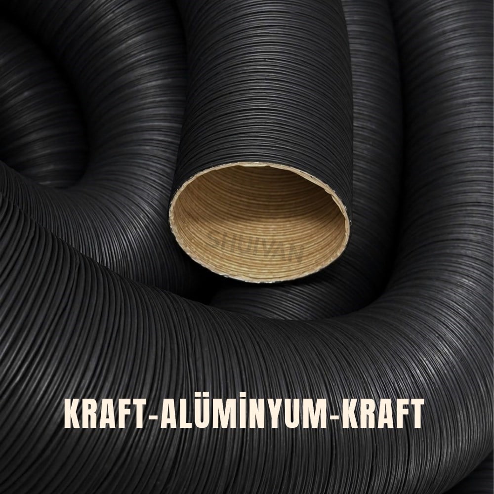 SHUIVAN Webasto Tipi Isıtıcı 75mm Hava Hortumu 1 Metre - Karavan Malzemeleri, Karavan EkipmanlarıAksesuar & Yedek ParçalarSHUIVANSHUIVAN Webasto Tipi Isıtıcı 75mm Hava Hortumu Kraft 1 Metre