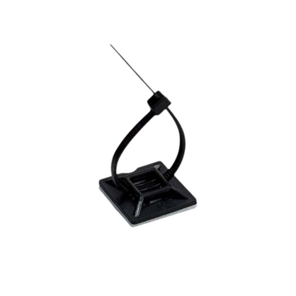 SHUIVAN Yapışkanlı Kroşe 20x20mm 100'lü Paket - Siyah - Cırt Kelepçe, Kablo Bağı, Oto Elektrik MalzemeleriCırt KelepçelerSHUIVANSHUIVAN Yapışkanlı Kroşe 20x20mm 100'lü Paket - Siyah
