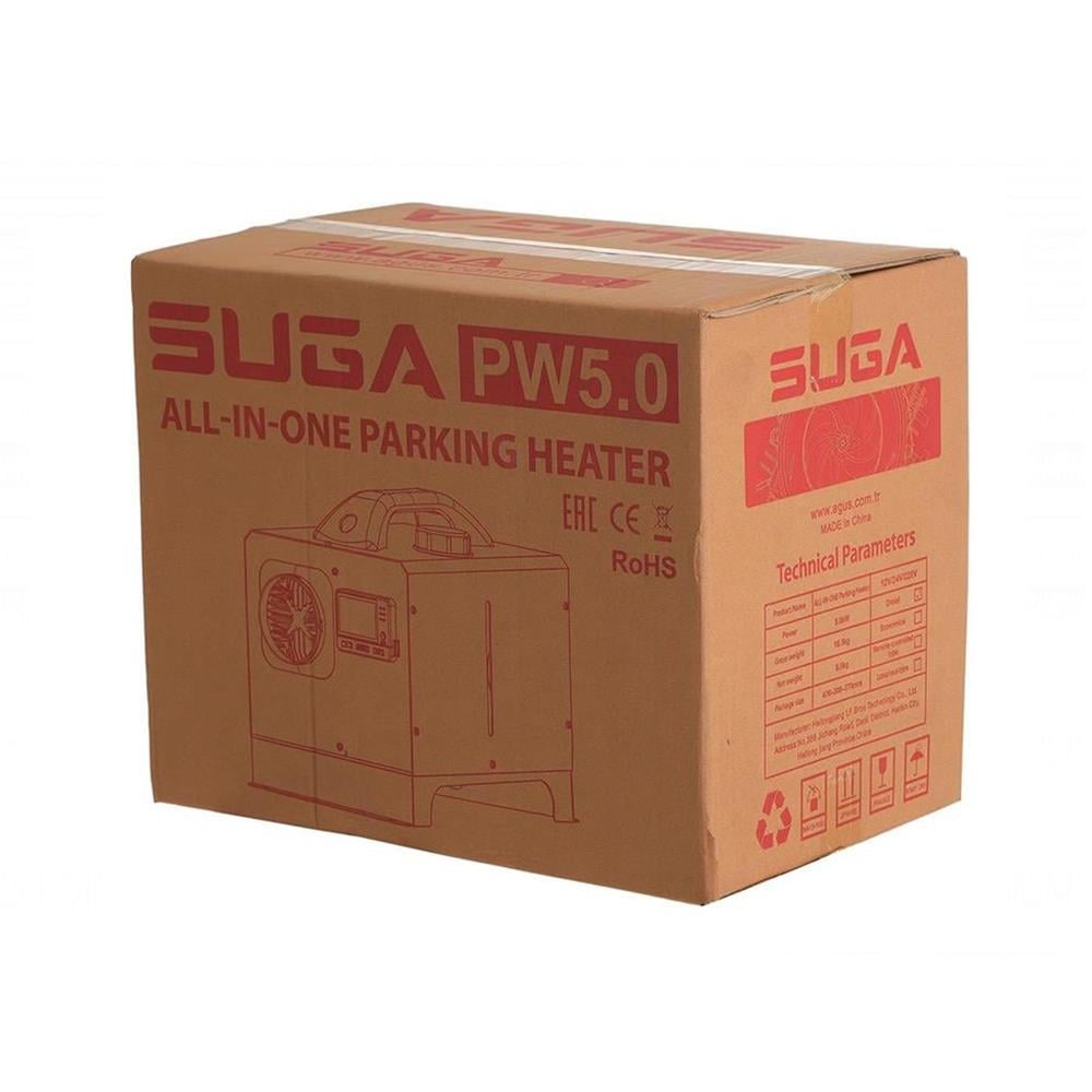 Suga Plus 5kw 12v-24v-220v Taşınabilir Çanta Webasto Tipi Isıtıcı