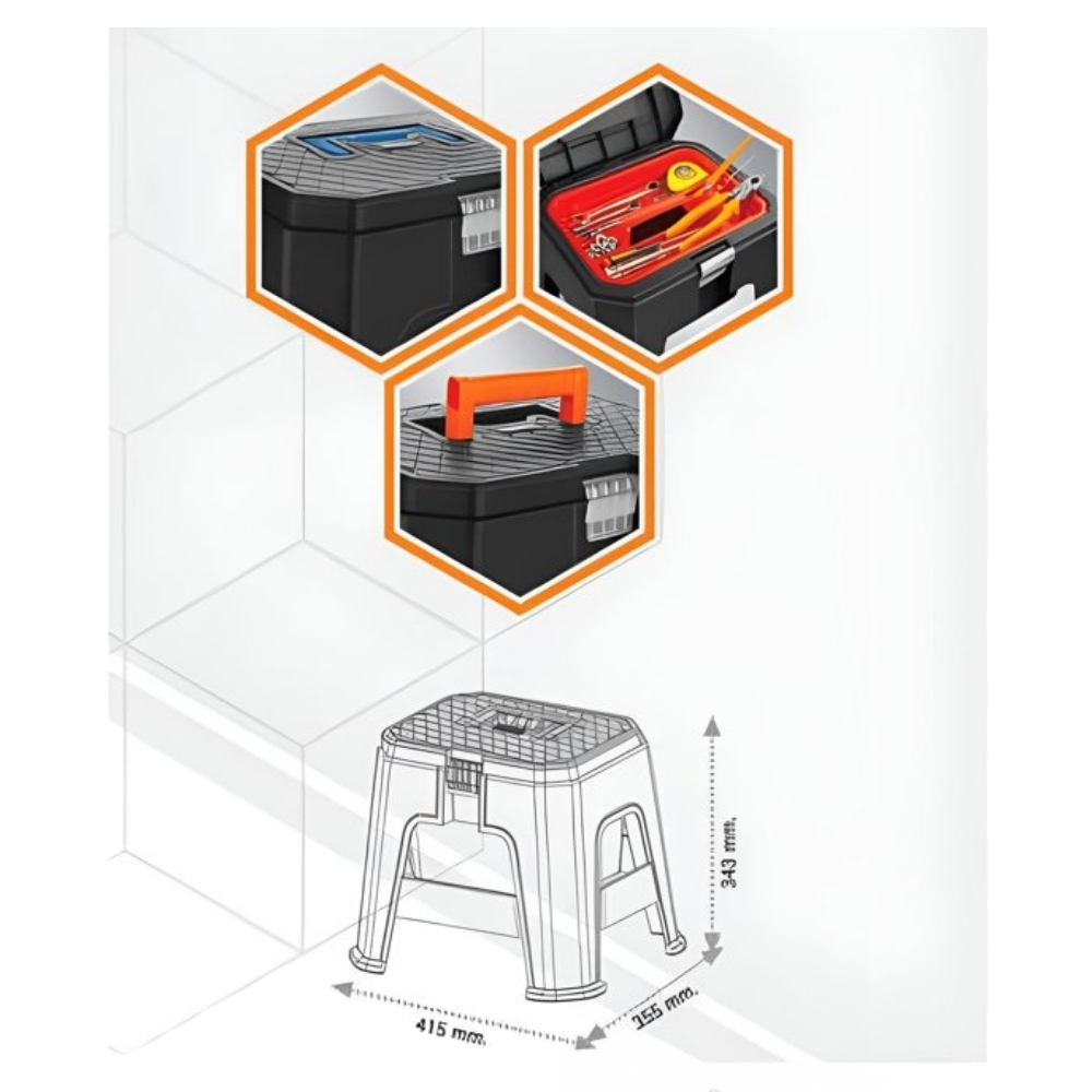 Super ASR-5047 Tabure Kilitli Takım Çantası - Karavan Malzemeleri, Karavan EkipmanlarıEşya DüzenleyicilerSuper-BagSuper ASR-5047 Tabure Kilitli Takım Çantası