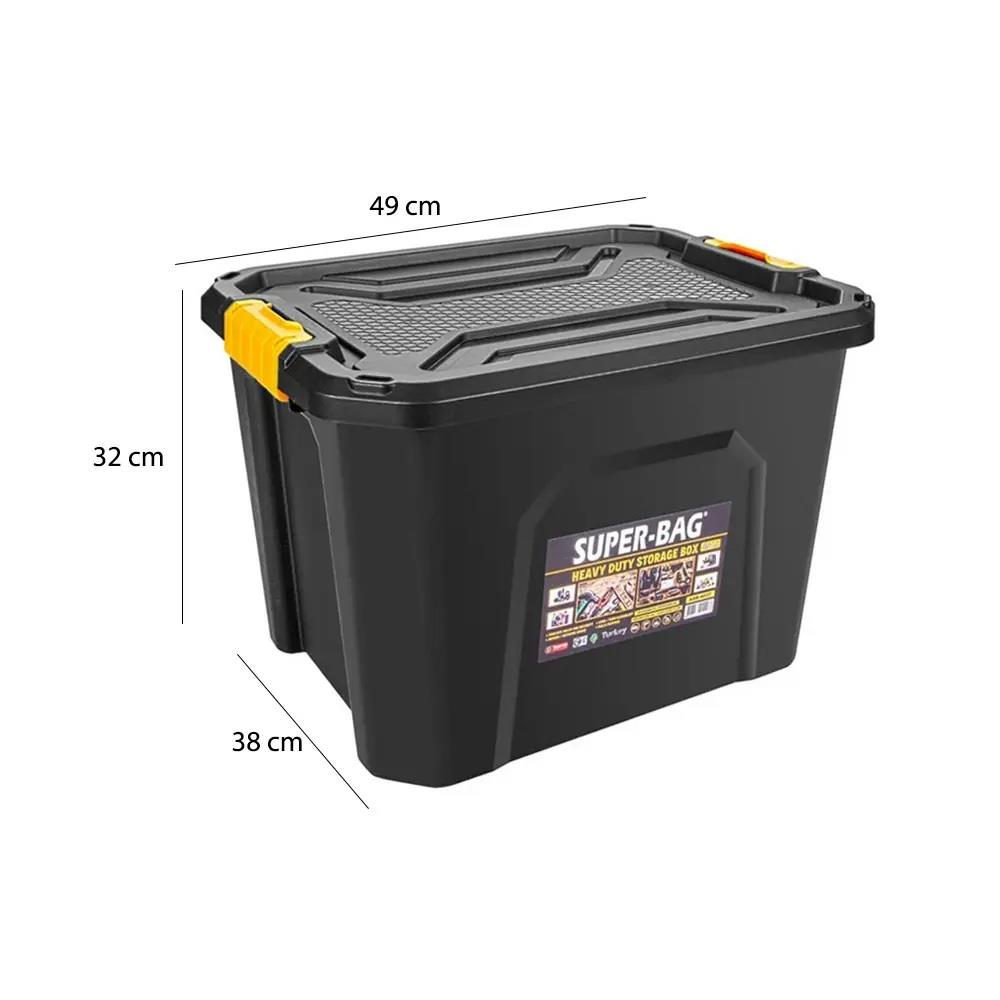 Super Kilitli Saklama Kutusu 40 Litre Bagaj Düzenleyici - Karavan Malzemeleri, Karavan EkipmanlarıEşya DüzenleyicilerSHUIVANSuper Kilitli Saklama Kutusu 40 Litre Bagaj Düzenleyici