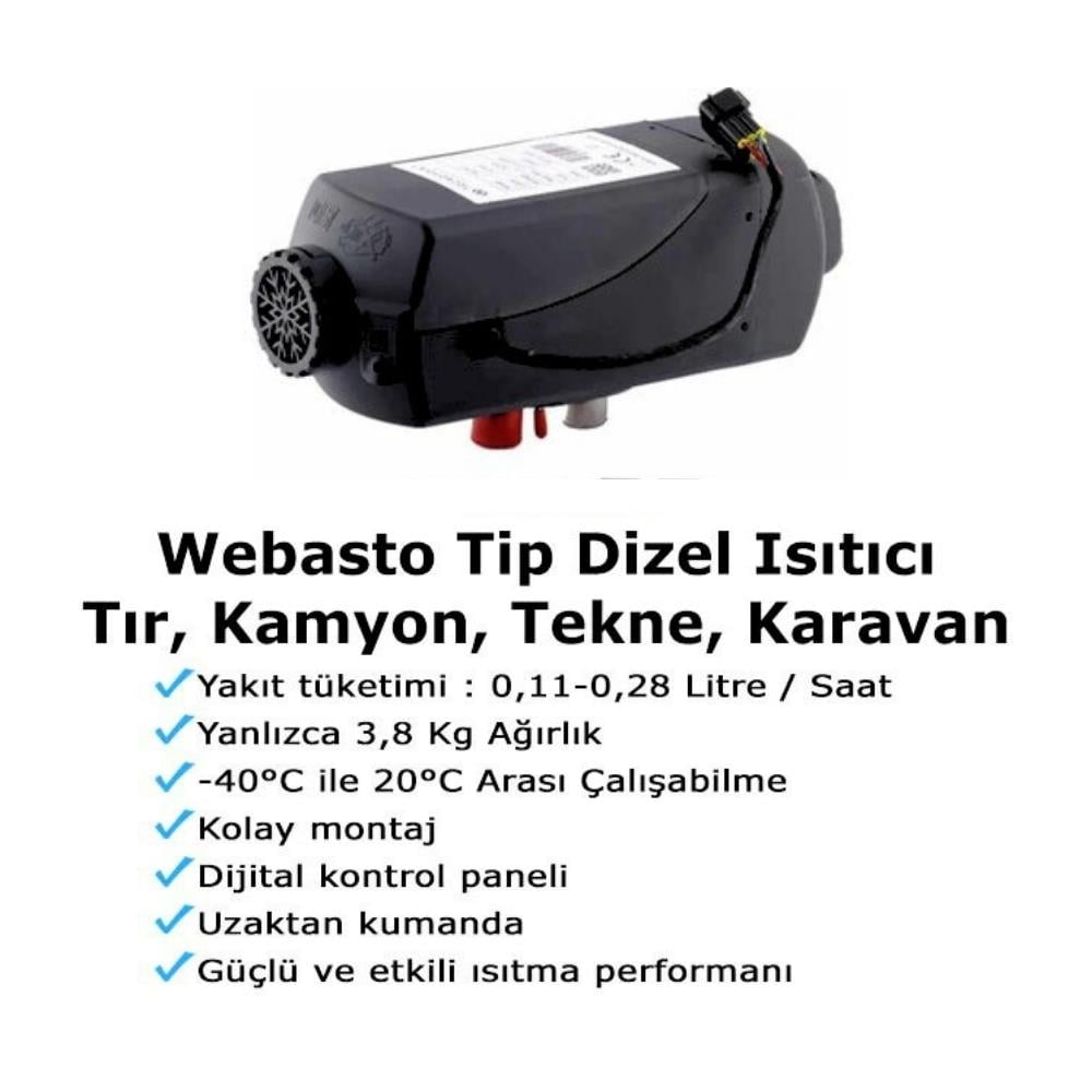 Tecnopoint 5kw Webasto Tipi Dizel Ortam Isıtıcı - 12v/24v - Karavan Malzemeleri, Karavan EkipmanlarıOrtam IsıtıcılarTecnopointTecnopoint 5kw Webasto Tipi Dizel Ortam Isıtıcı - 12v/24v