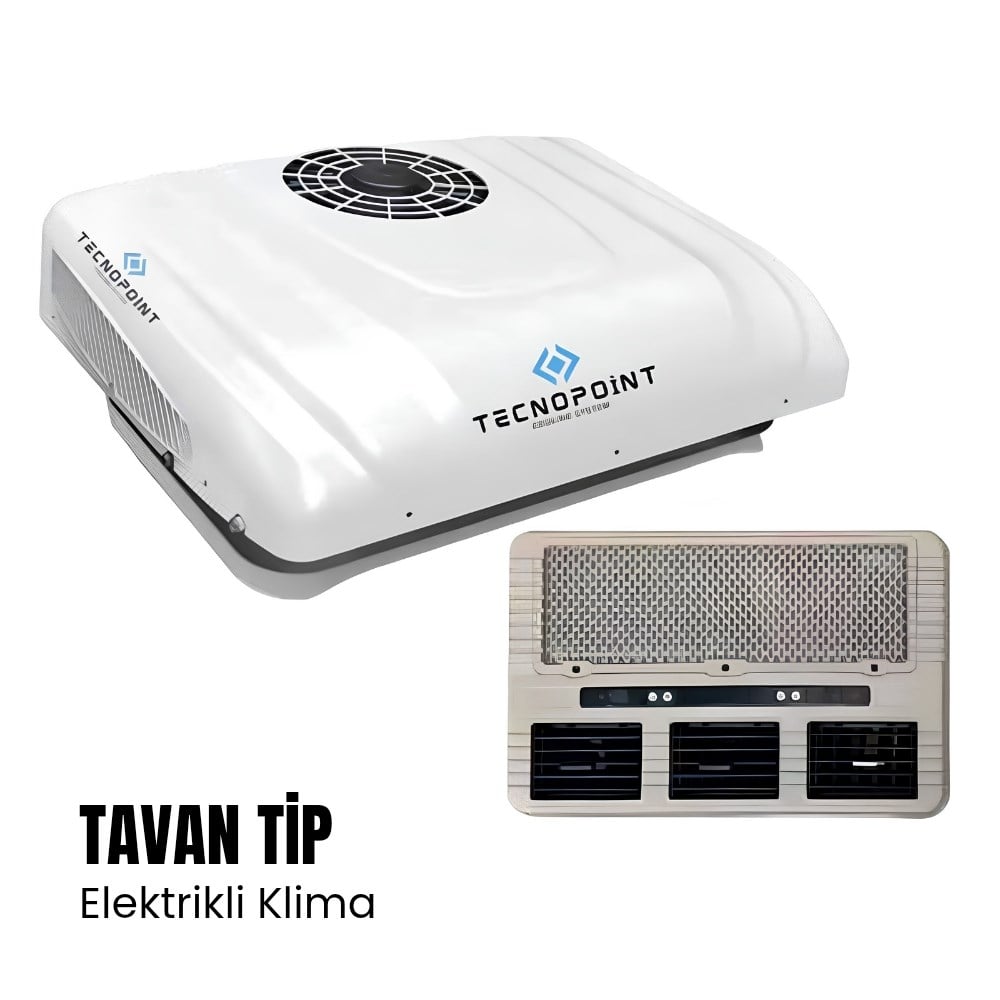 Tecnopoint TC19-01 Tavan Tipi Elektrikli Karavan Park Kliması - 12v - Karavan Malzemeleri, Karavan EkipmanlarıTavan KlimalarıTecnopointTecnopoint TC19-01 Tavan Tipi Elektrikli Karavan Park Kliması - 12v