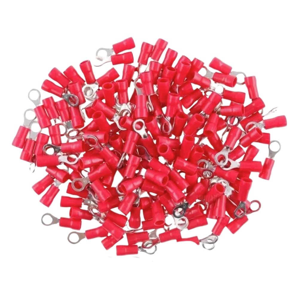 TORK Sulye Pabuç Kablo Ucu 0,5-1,5mm M6 Kırmızı Sıkmalı Yuvarlak Tip (100'lü Paket) - Sulye Pabuçlar, Oto Elektrik MalzemeleriSulye PabuclarTORKTORK Sulye Pabuç Kablo Ucu 0,5-1,5mm M6 Kırmızı Sıkmalı Yuvarlak Tip (100'lü Paket)