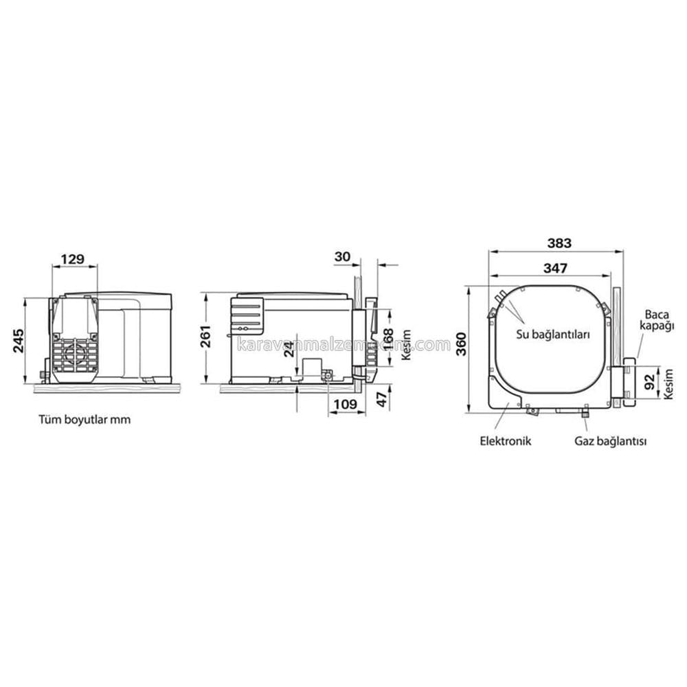 Truma B10 Boiler Karavan Su Isıtıcısı  - 12v