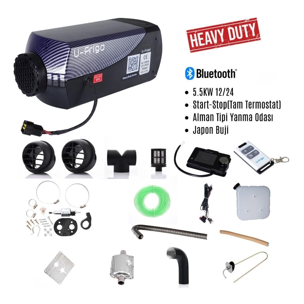 U-Frigo 5.5kw Dizel Ortam Isıtıcı Bluetooth Start/Stop - 12v/24v - Karavan Malzemeleri, Karavan EkipmanlarıOrtam IsıtıcılarU-FrigoU-Frigo 5.5kw Dizel Ortam Isıtıcı Bluetooth Start/Stop - 12v/24v