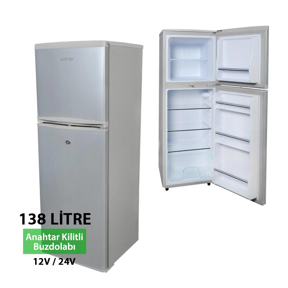 U-Frigo Kompresörlü Karavan Buzdolabı 138 Litre 12v/24v - Karavan Malzemeleri, Karavan EkipmanlarıBuzdolaplarıU-FrigoU-Frigo Kompresörlü Karavan Buzdolabı 138 Litre 12v/24v