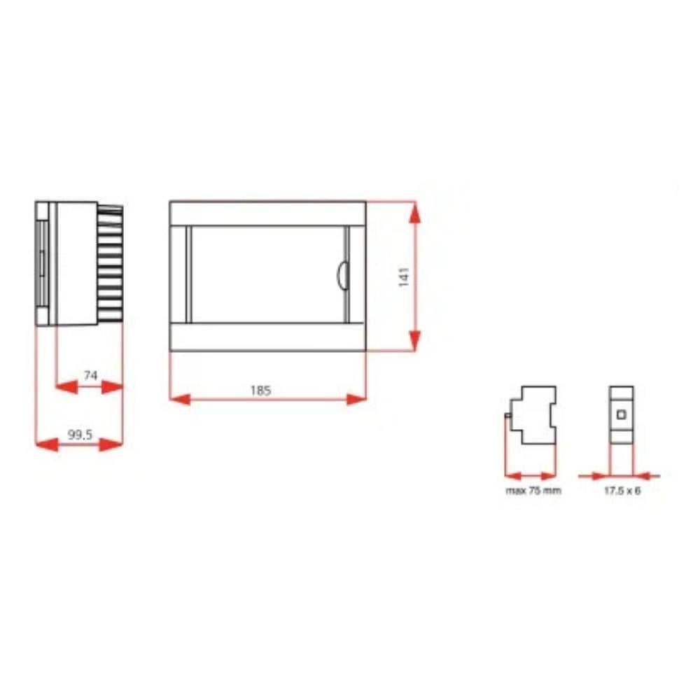 Viko Sıvaüstü 220v Sigorta Kutusu 6'lı Halogen Free - Karavan Malzemeleri, Karavan EkipmanlarıSigortalar & Sigorta KutularıVikoViko Sıvaüstü 220v Sigorta Kutusu 6'lı Halogen Free
