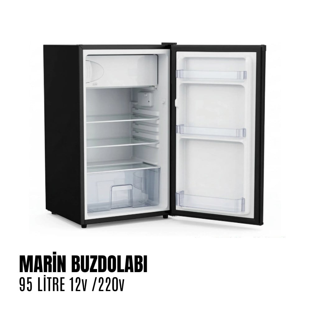 WERD Karavan & Tekne Buzdolabı 95 Litre 12v/220v - Siyah - Karavan Malzemeleri, Karavan EkipmanlarıBuzdolaplarıWerdWERD Karavan & Tekne Buzdolabı 95 Litre 12v/220v - Siyah