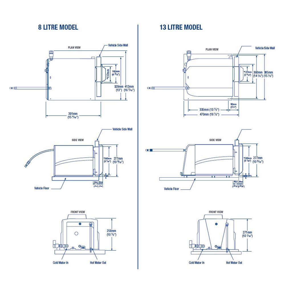 Whale 8 Litre Gazlı & Elektrikli Su Isıtıcı - Karavan Malzemeleri, Karavan EkipmanlarıSu IsıtıcılarWhaleWhale 8 Litre Gazlı & Elektrikli Su Isıtıcı