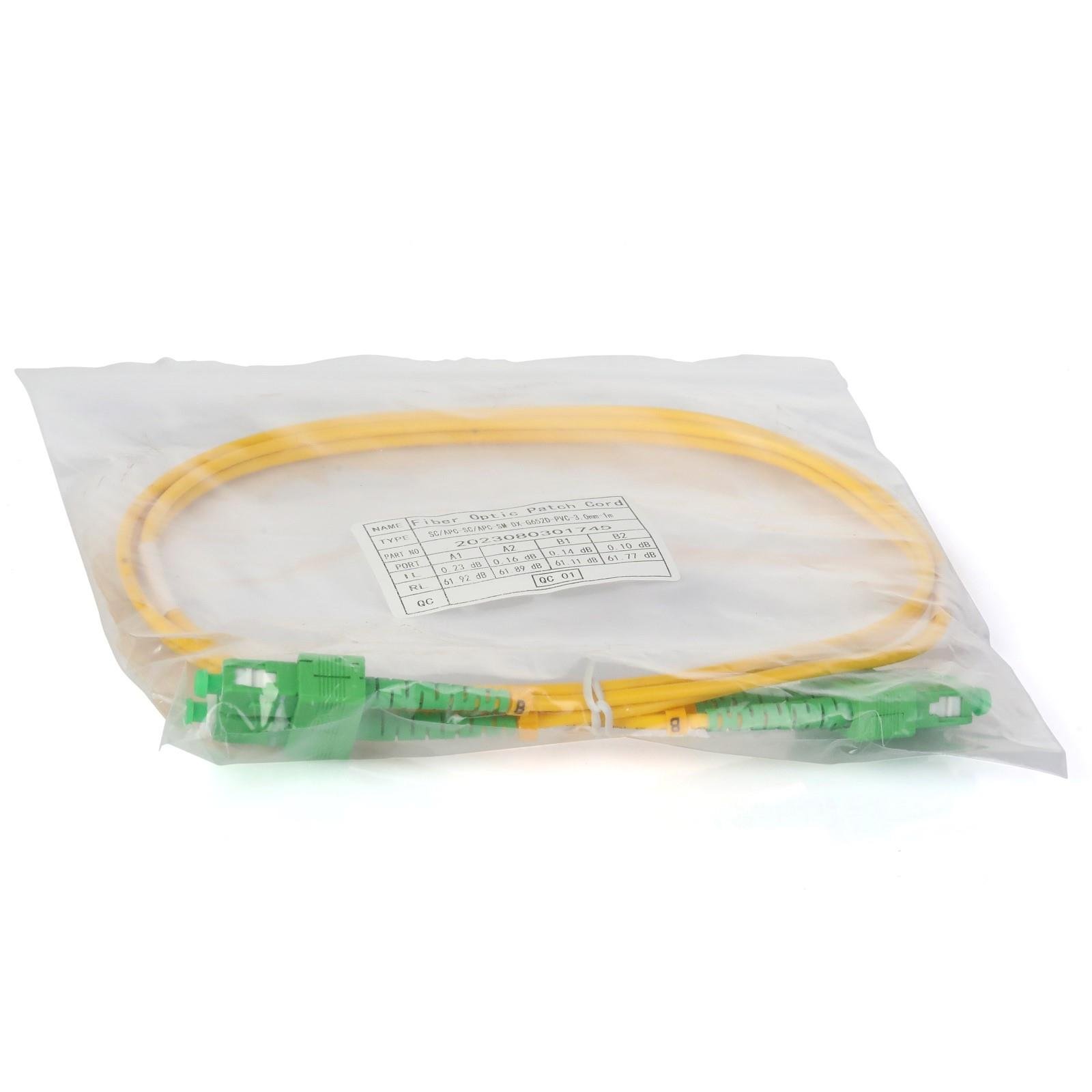 1M PATCHCORD SC/APC SC/APC YEŞİL YEŞİL
