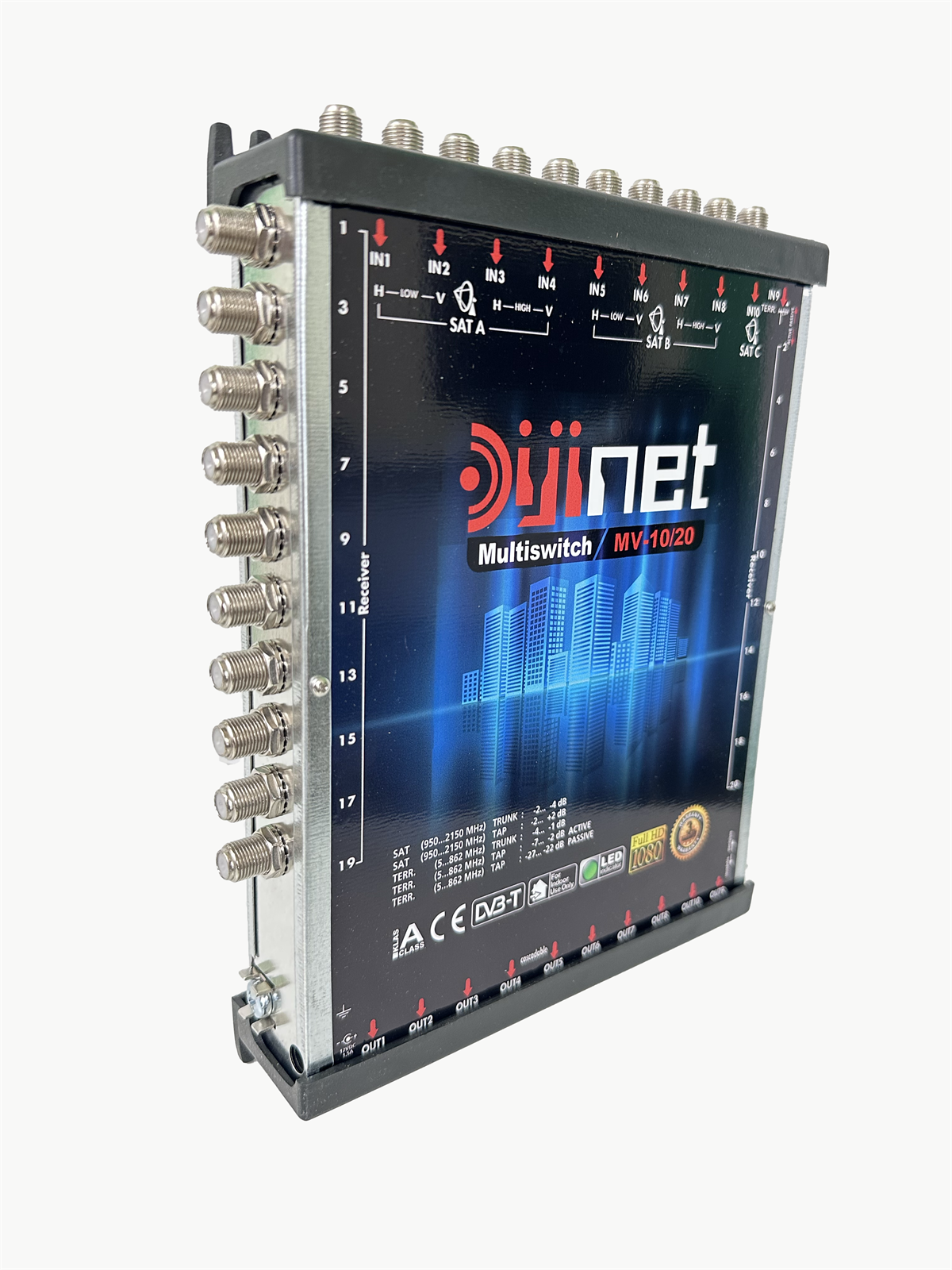 DİJİNET AD-1020 10X20 ÇIKIŞ, DİSEQC 2.0 TV, MultiSwitch GEÇİŞLİ / SONLU