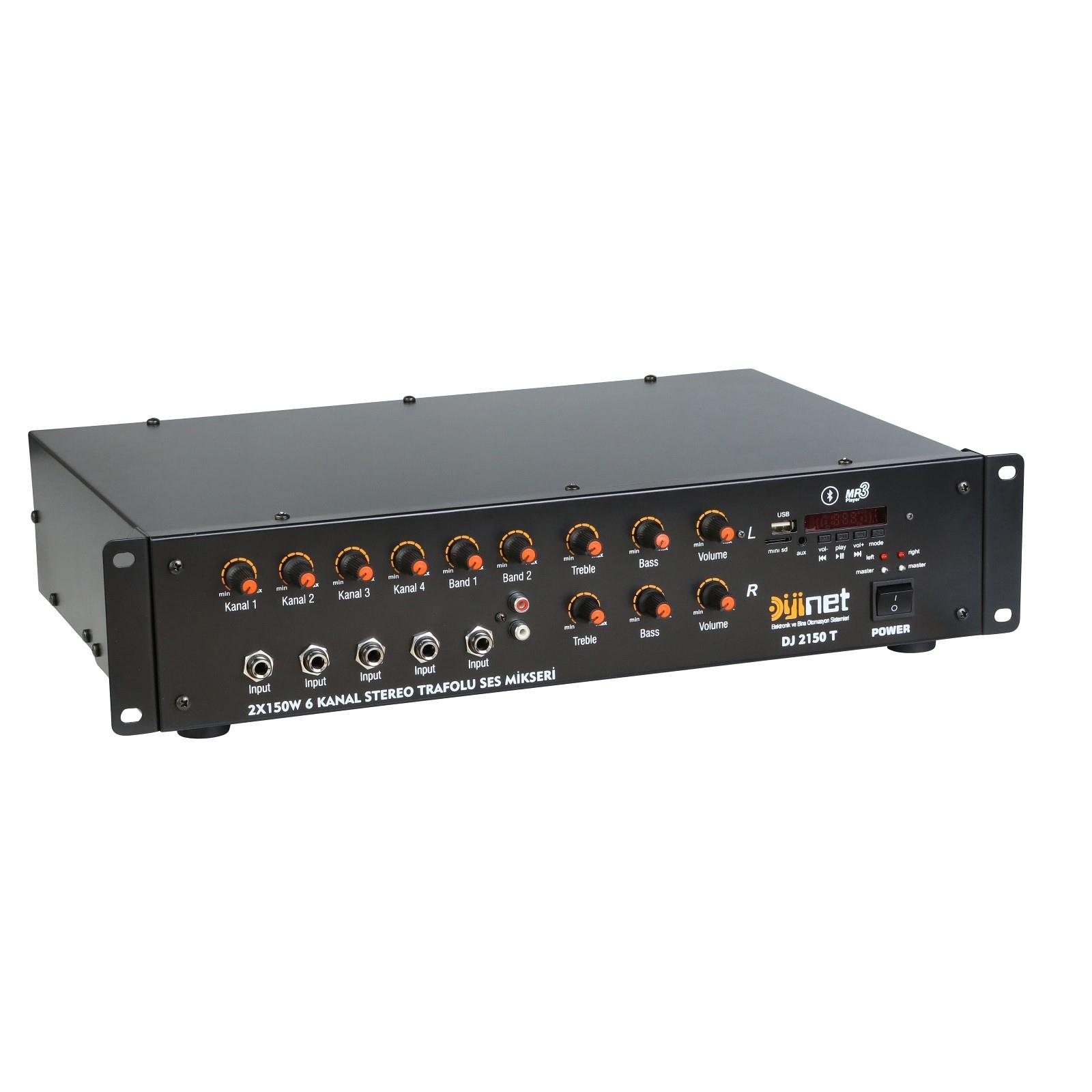 Dijinet DJ  MD 2150 2X150 WATT 6 KANAL STERO SES MİKSERİ