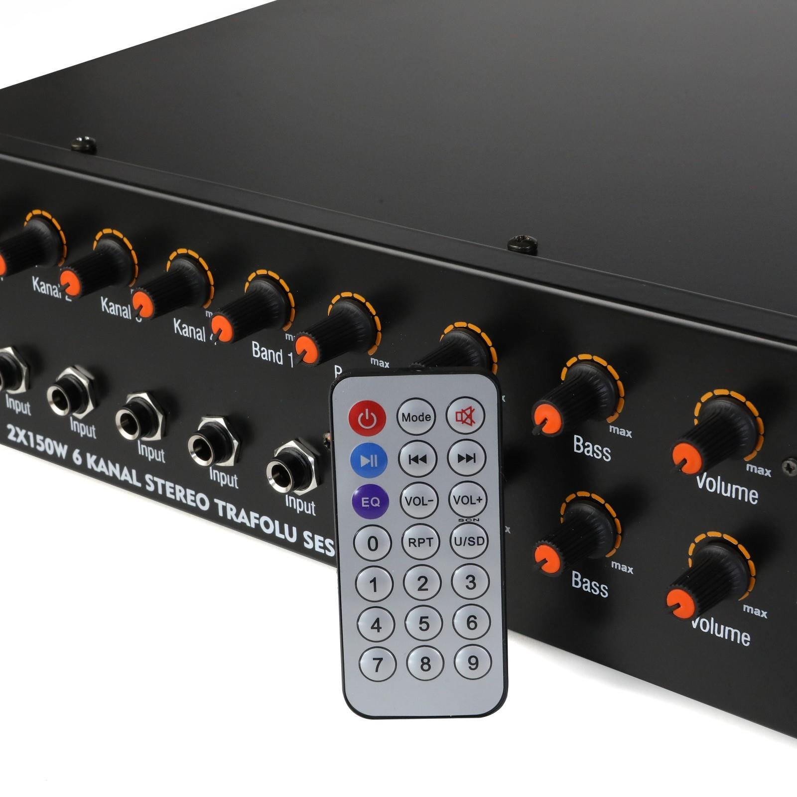 Dijinet DJ  MD 2150 2X150 WATT 6 KANAL STERO SES MİKSERİ