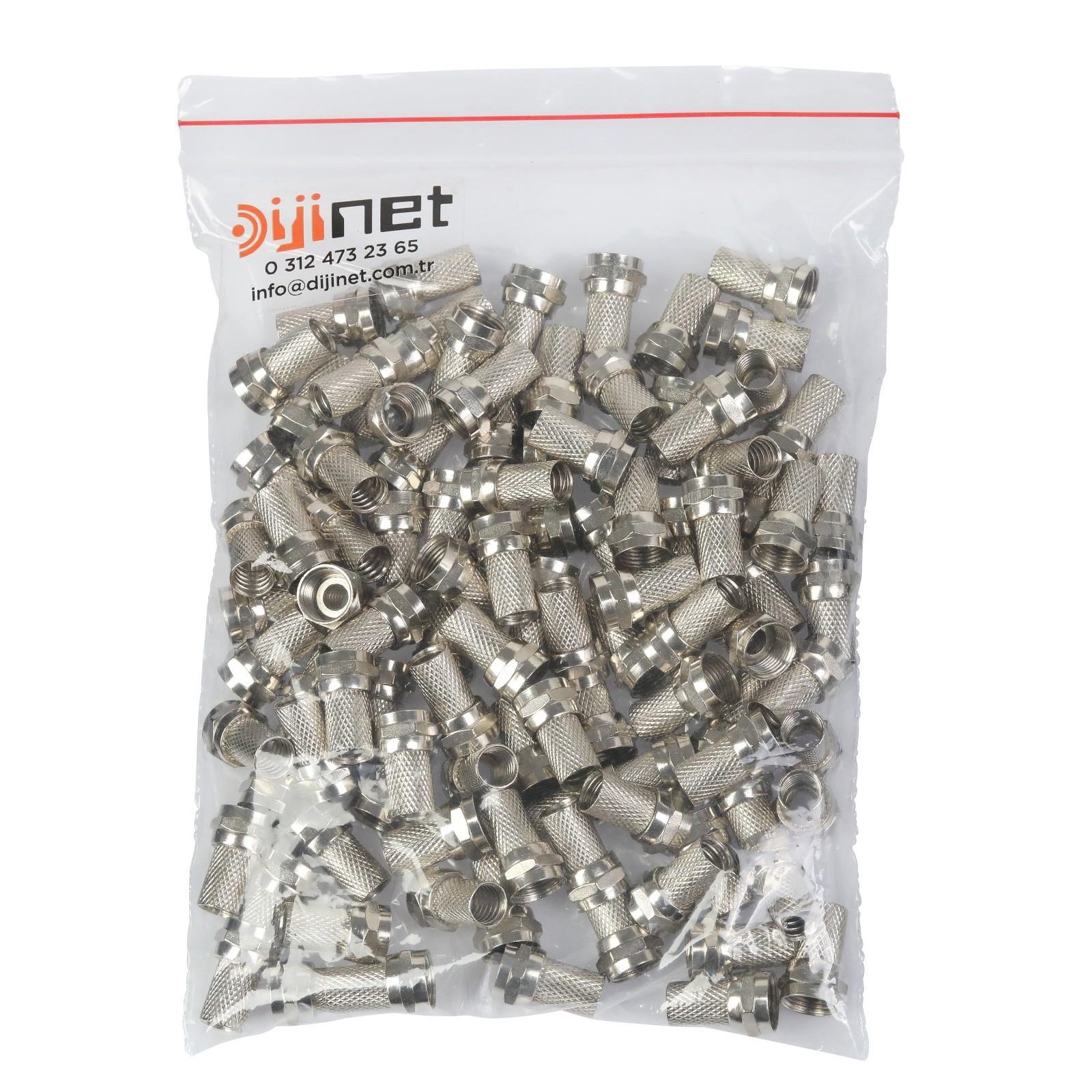 DİJİNET RG6 F KONNEKTÖR, VİDALI