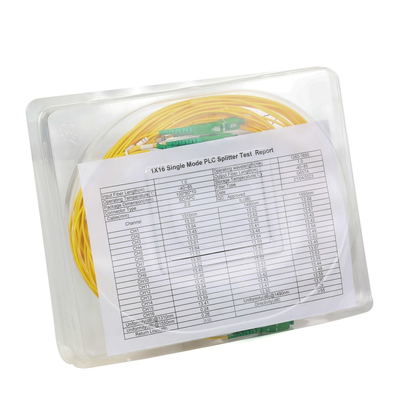 DİJİNET SP016 FİBER OPTİK SPLITTER SM 3mm SC/APC x16