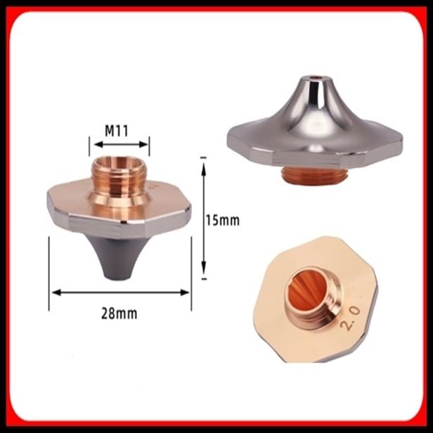 DİA25 H15 M11 SINGLE NOZZLE 5.0 MM HEXAGONAL CHROMED