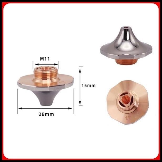 DİA28 H15 M11 DOUBLE NOZZLE 1.2 MM HEXAGONAL CHROMED 