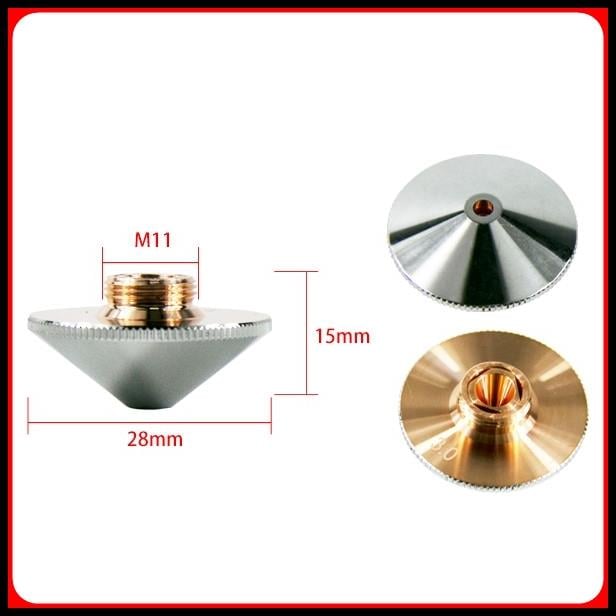 DİA28 H15 M11 DOUBLE NOZZLE 4.0 MM DİAGONAL CHROMED