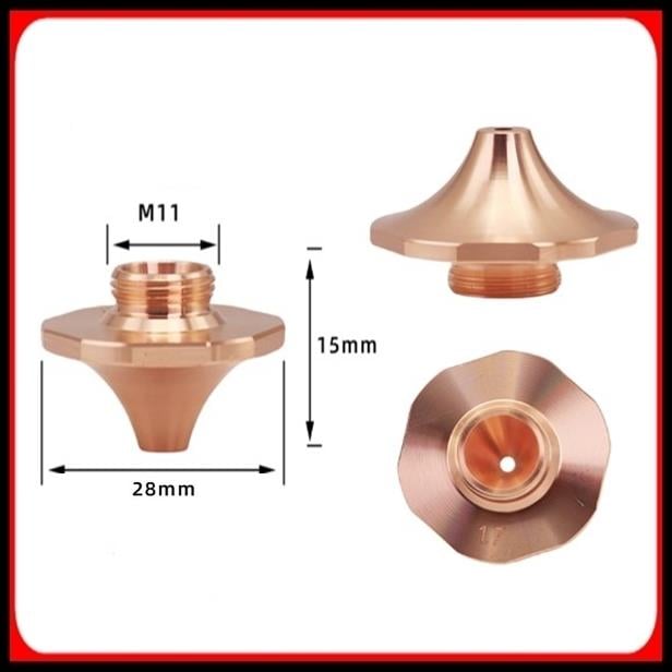 DİA28 H15 M11 SINGLE NOZZLE 3.0 MM HEXAGONAL COPPER