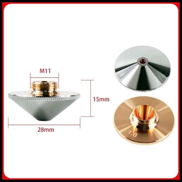 DİA28 H15 M11SINGLE NOZZLE 2.5 MM DIAGONAL CHROMED 
