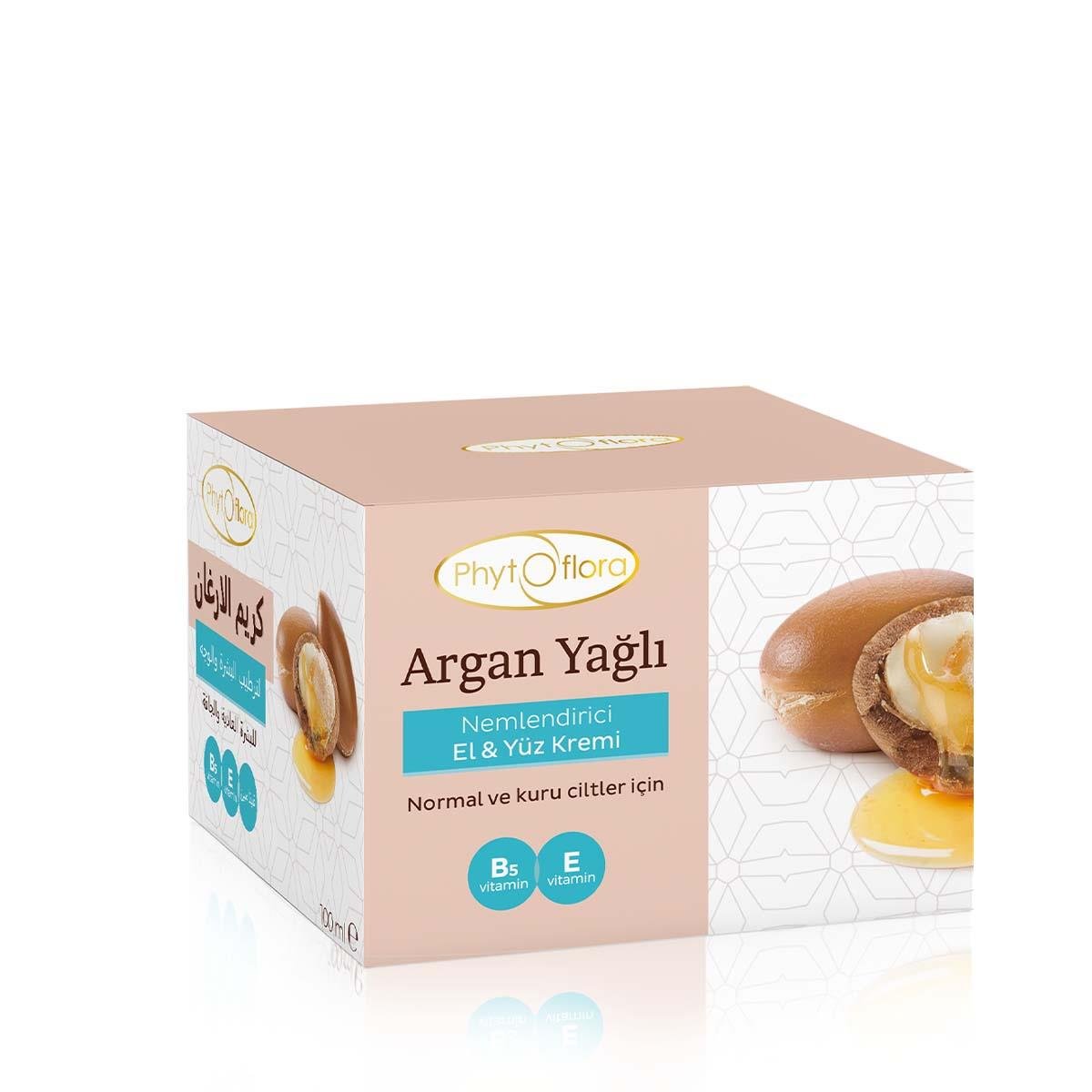 Argan Yağlı Nemlendirici El ve Yüz Kremi