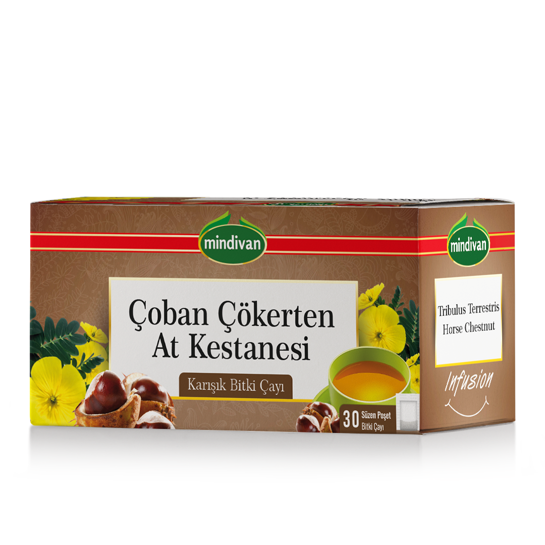 ÇOBAN ÇÖKERTEN & AT KESTANESİ KARIŞIK BİTKİ ÇAY 30 LU SÜZEN POŞET