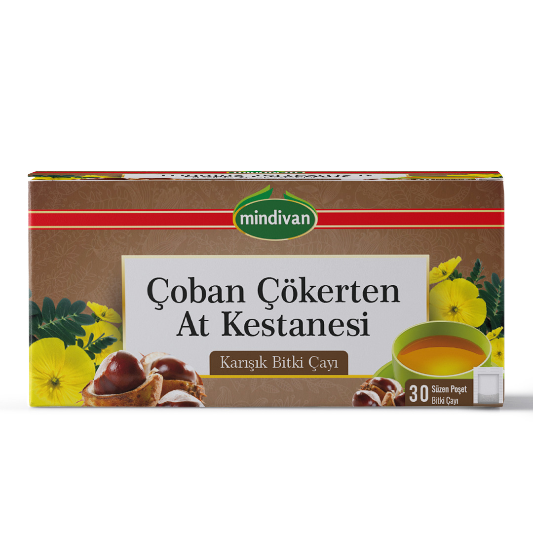 ÇOBAN ÇÖKERTEN & AT KESTANESİ KARIŞIK BİTKİ ÇAY 30 LU SÜZEN POŞET