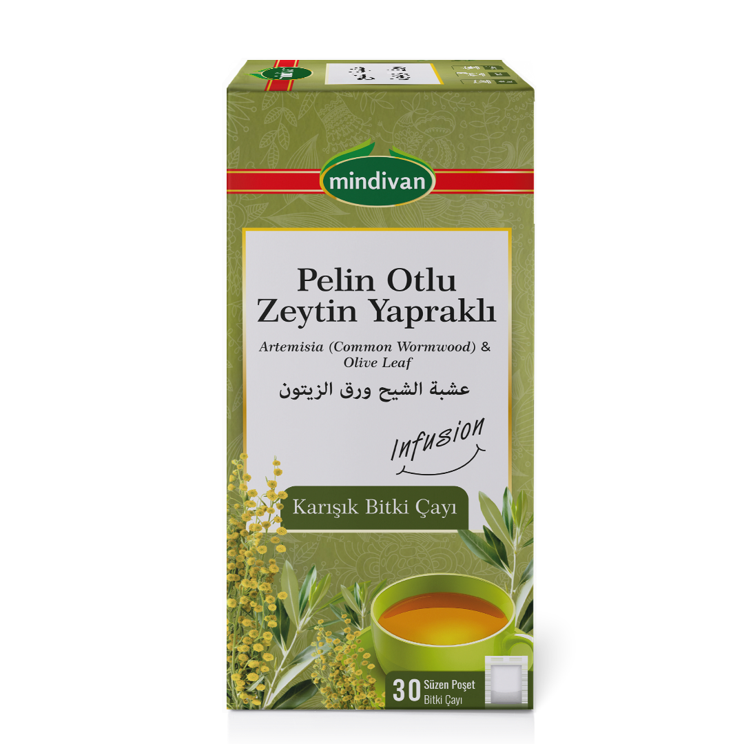 PELİN OTLU & ZEYTİN YAPRAKLI KARIŞIK BİTKİ ÇAYI 30 LU SÜZEN POŞET