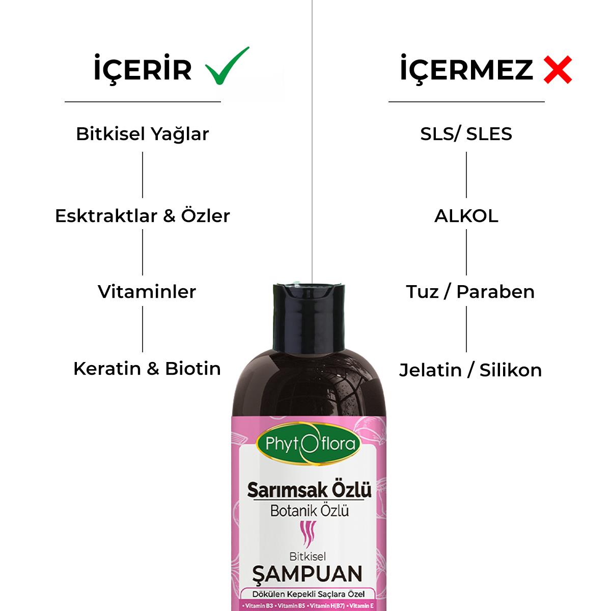 Sarımsak Özlü Botanik Özlü Bitkisel Şampuan