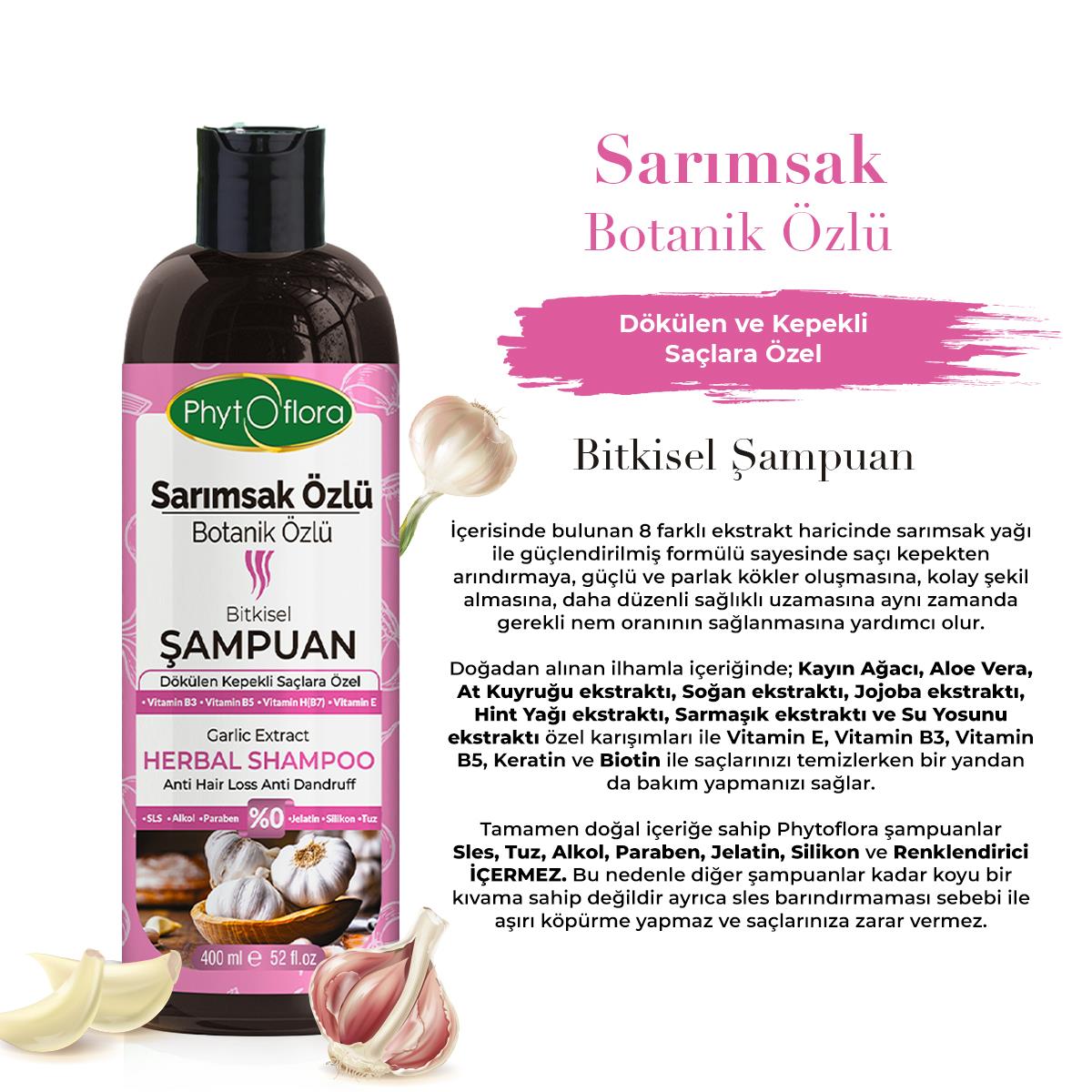 Sarımsak Özlü Botanik Özlü Bitkisel Şampuan