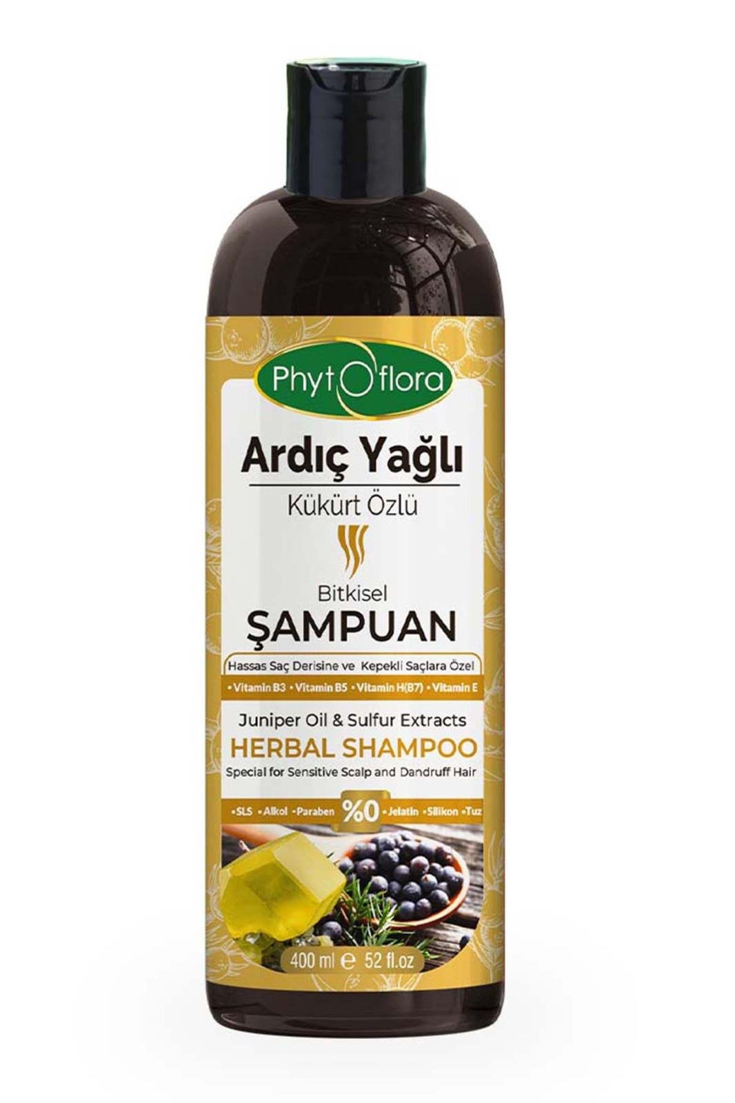 Tuzsuz Hassas Saç Derisine Ve Kepekli Saçlara Özel Ardıç Yağlı Bitkisel Şampuan