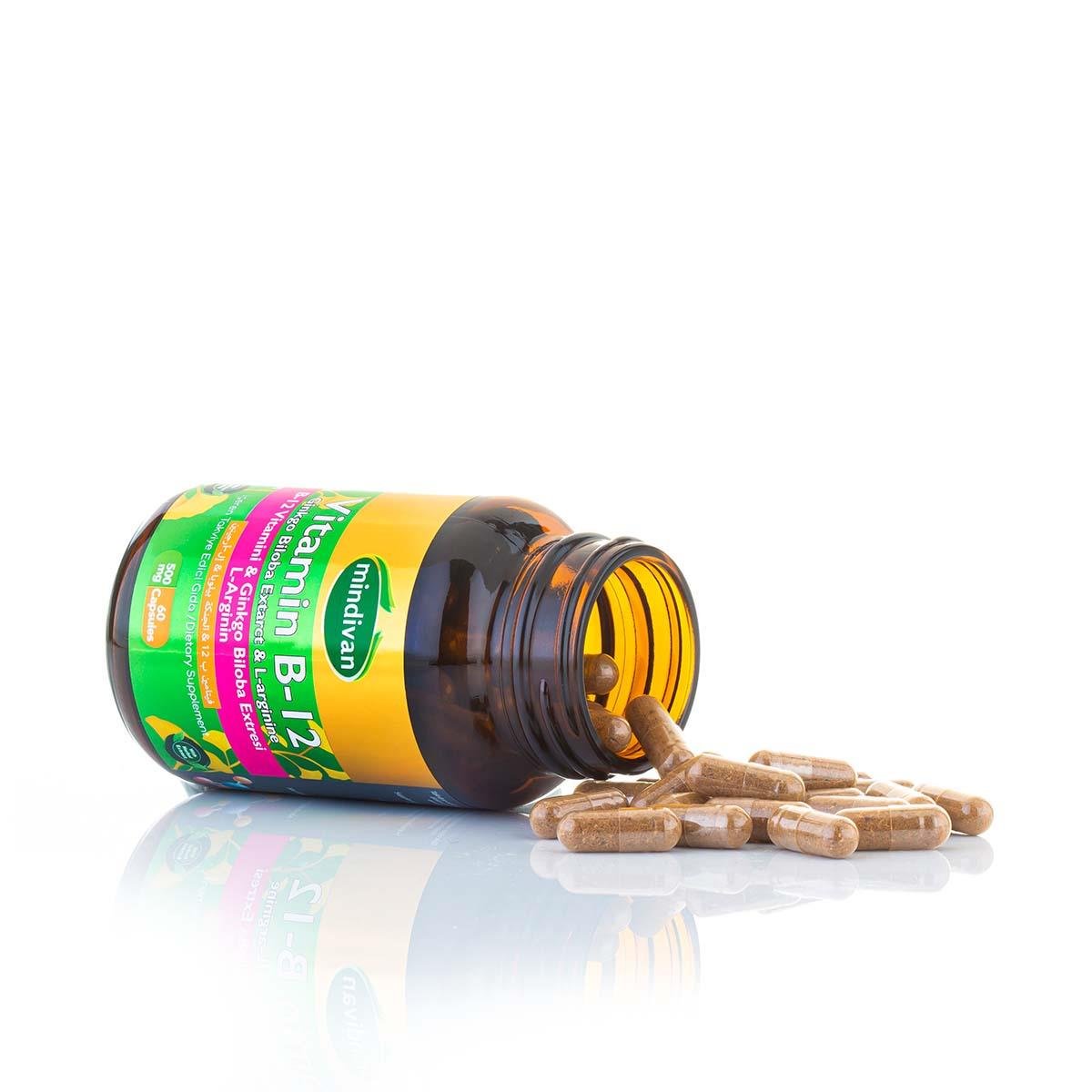 Vitamin B12 & Ginkgo Bloba Ekstresi & L Arginin 500 Mg 60 Kapsül
