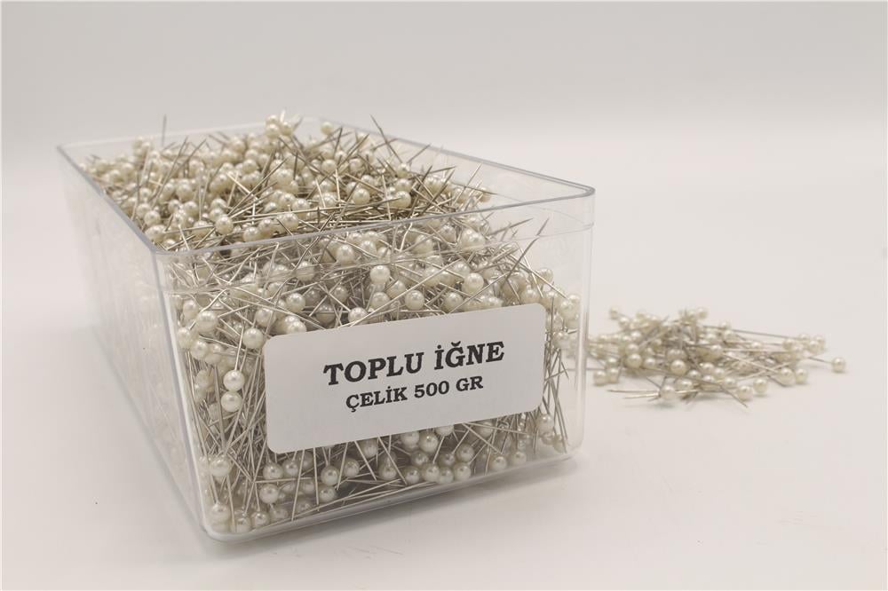 500 Gr Başlı Toplu İğne - STD Beyaz