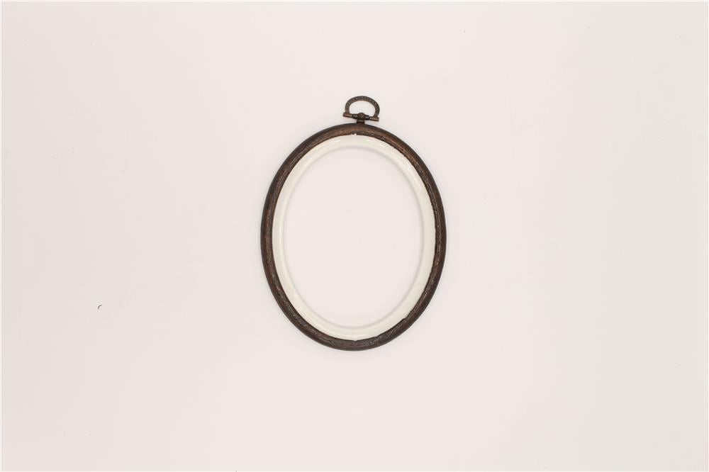 Ahşap Görünümlü Pano Kasnaklar Oval No:1 - 150 mm Kahverengi