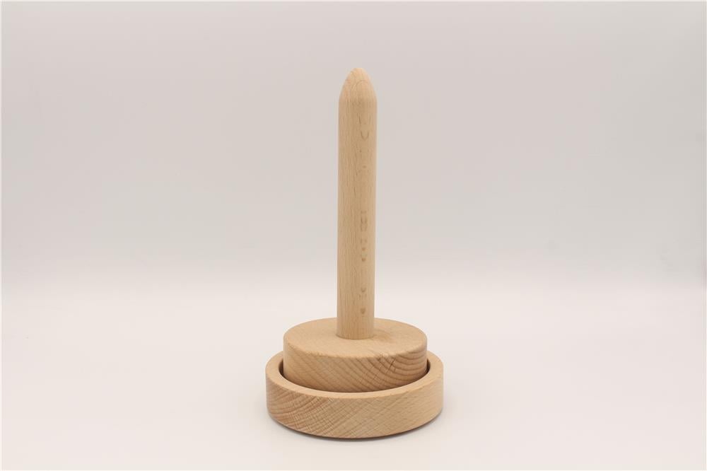 Ahşap Yün İplik Tutucu - STD Açık Kahverengi