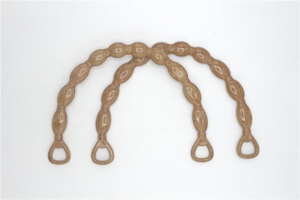 Bambu Çanta Sapları Boncuklu Model - STD Kahverengi