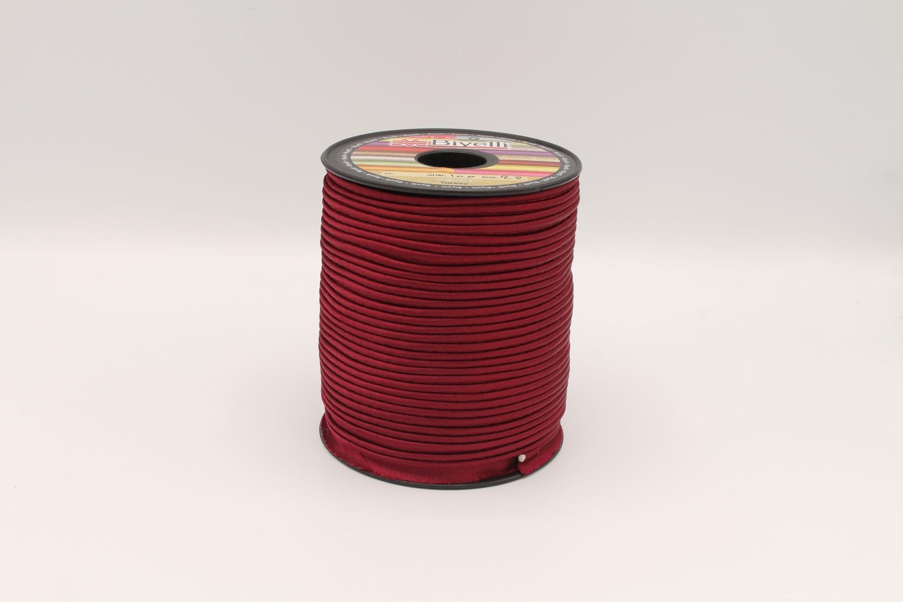 Biyelli Saten İpli Biye Bordo