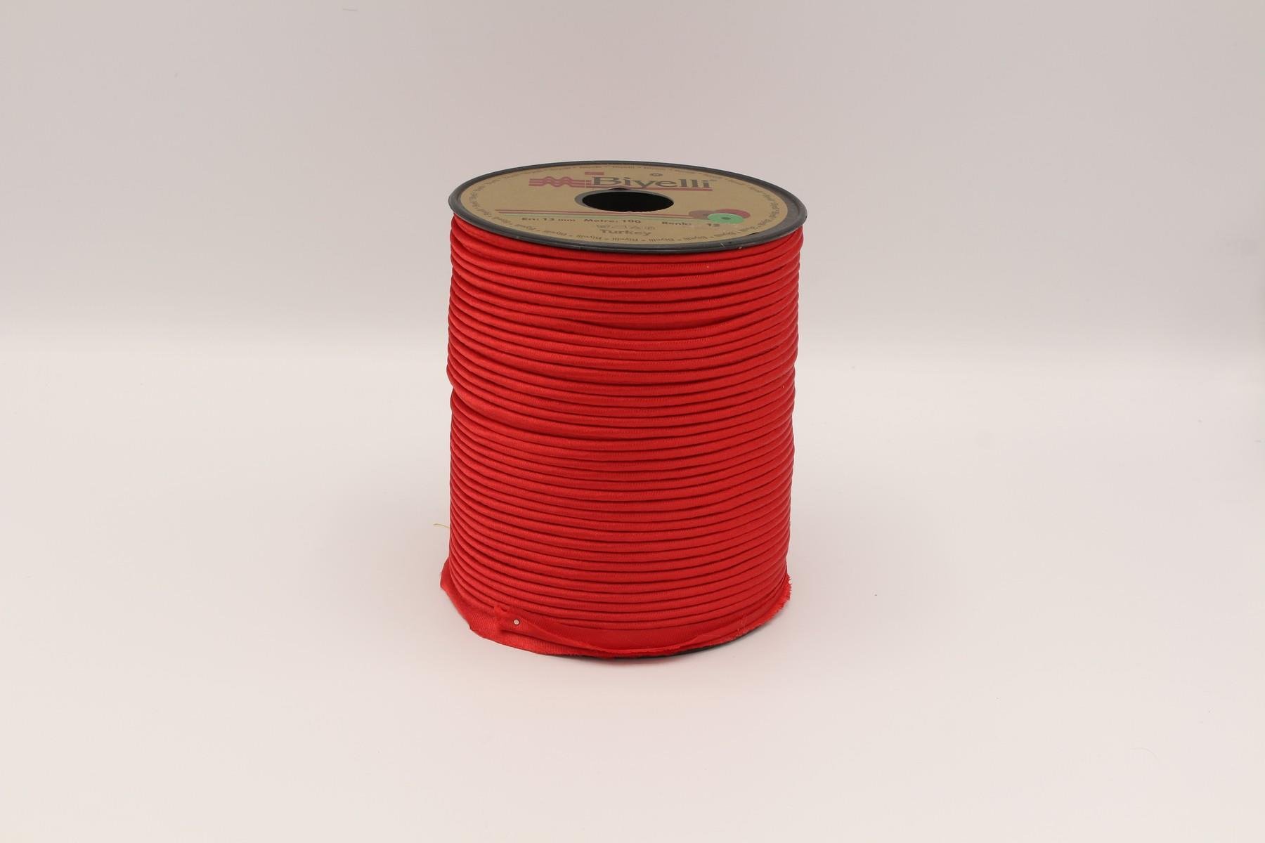 Biyelli Saten İpli Biye Kırmızı