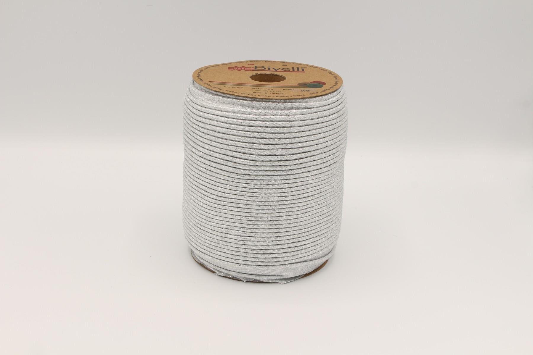 Biyelli Simli İp Kum Biye Gümüş