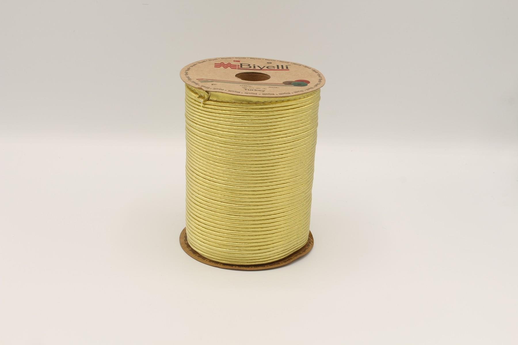 Biyelli Simli İp Teneke Biye Altın