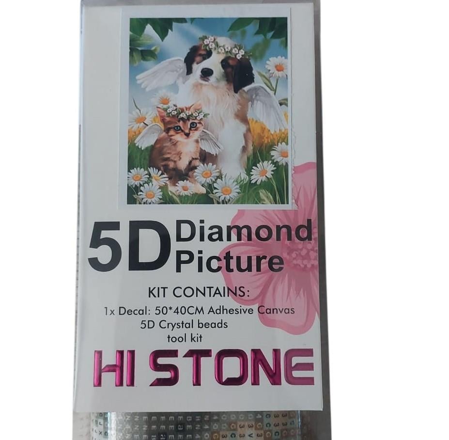 Boncuklu Goblen-5D 50x40-MELEK DOSTLAR Diamond Picture