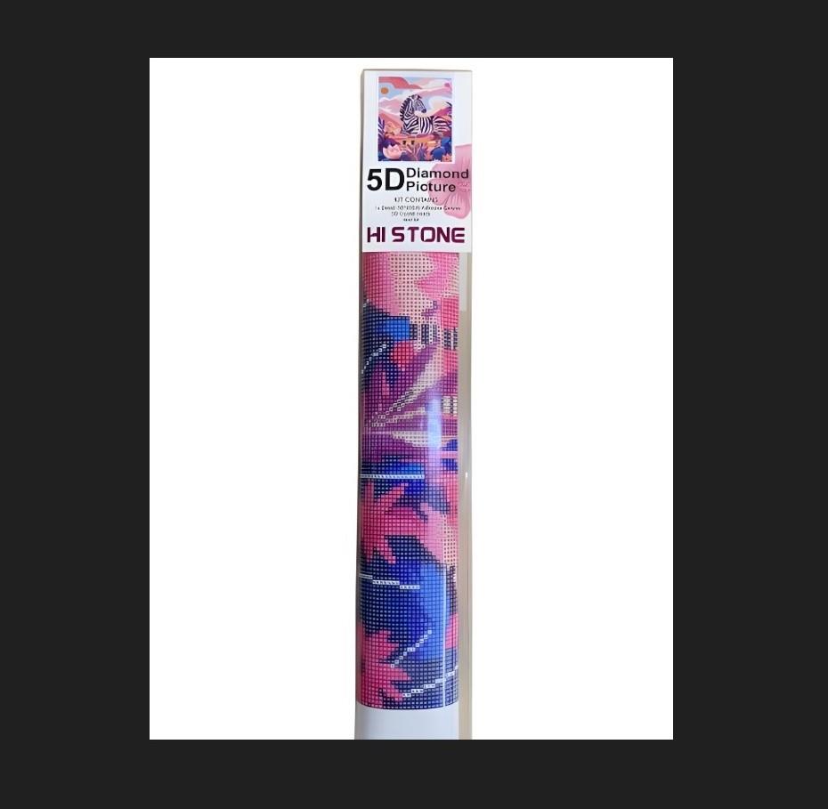 Boncuklu Goblen-5D 50x65-ZEBRA Diamond Picture