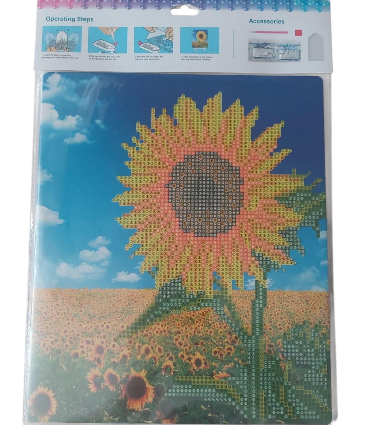 Boncuklu Goblen Diamond-painting-21x25-AY ÇİÇEĞİ