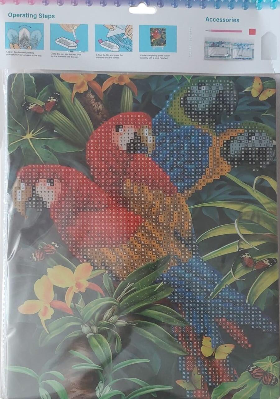 Boncuklu Goblen Diamond-painting-21x25-PAPAĞANLAR