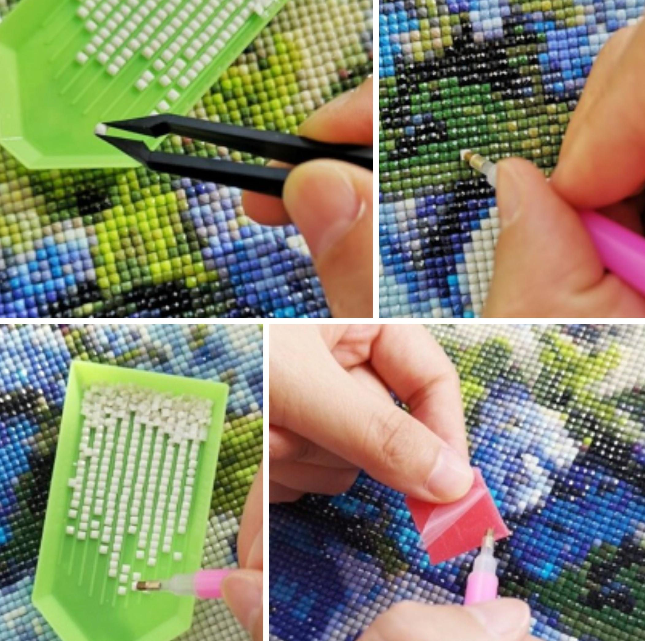 Boncuklu Goblen Diamond-painting-21x25-PAPAĞANLAR