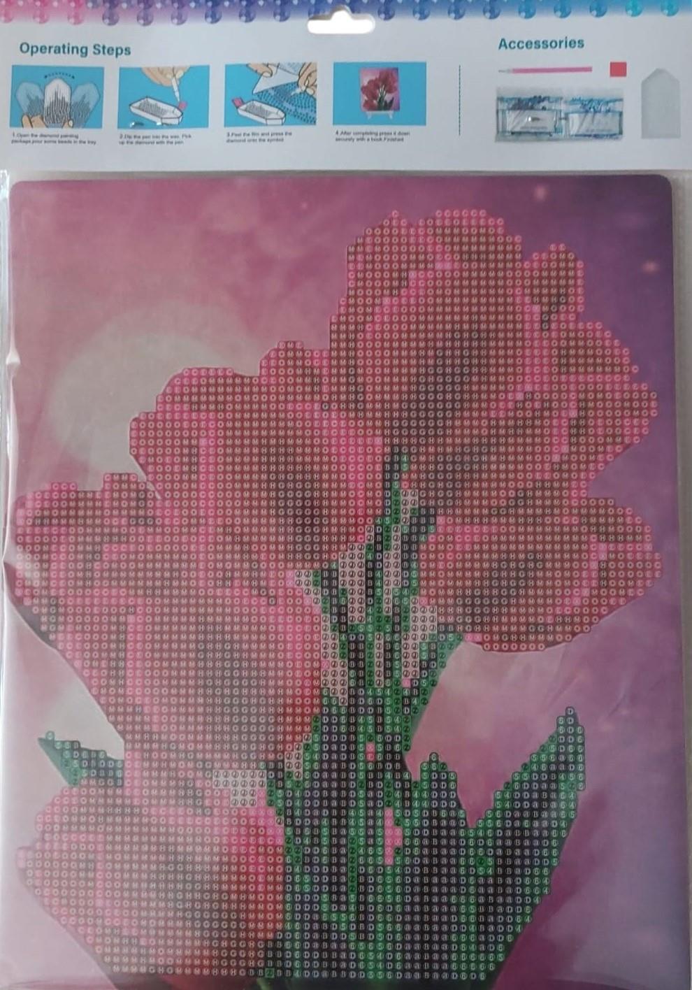 Boncuklu Goblen Diamond-painting-21x25-Güller