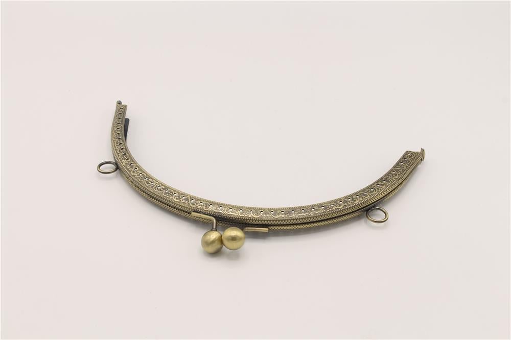Çanta Klips Oval - 16 cm Bronz